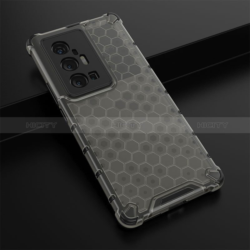 Coque Rebord Contour Silicone et Vitre Transparente Housse Etui 360 Degres AM1 pour Vivo X70 Pro+ Plus 5G Plus