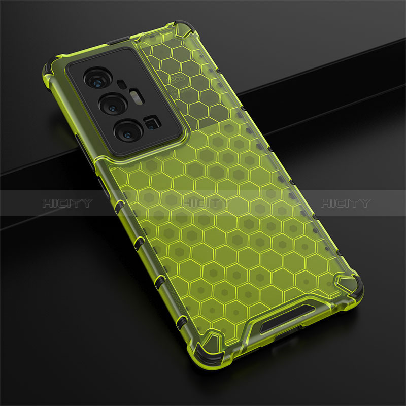 Coque Rebord Contour Silicone et Vitre Transparente Housse Etui 360 Degres AM1 pour Vivo X70 Pro+ Plus 5G Plus