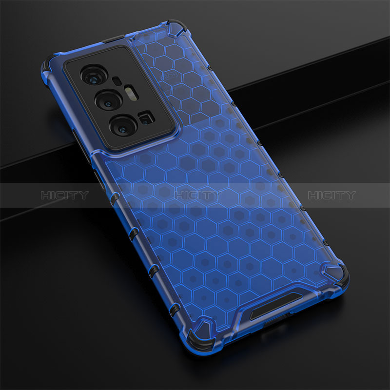 Coque Rebord Contour Silicone et Vitre Transparente Housse Etui 360 Degres AM1 pour Vivo X70 Pro+ Plus 5G Plus