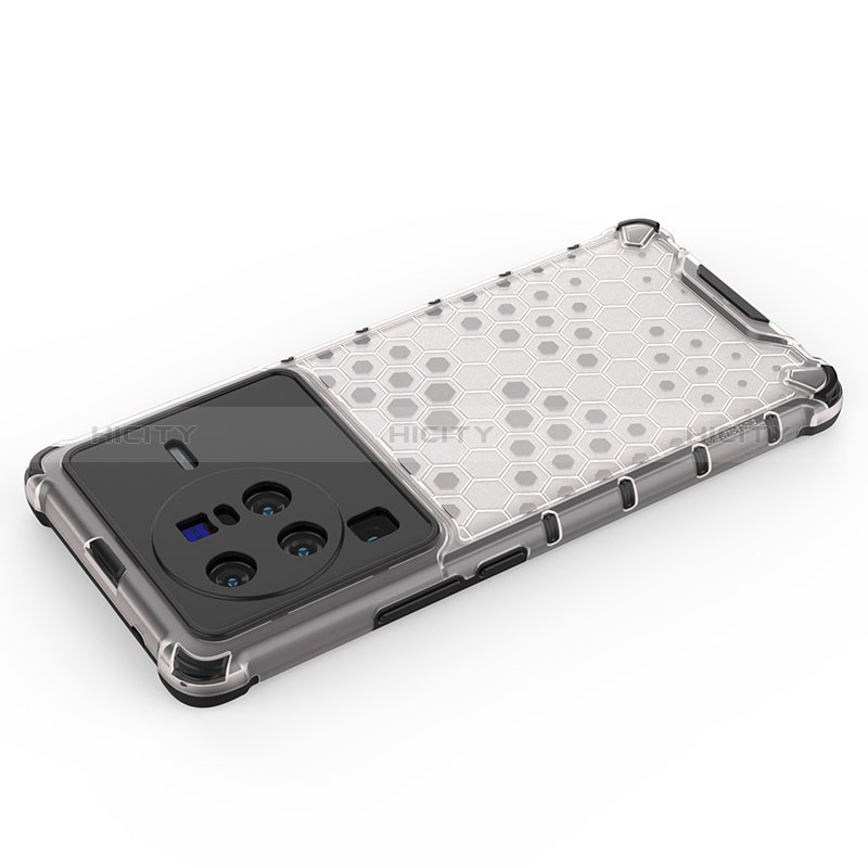 Coque Rebord Contour Silicone et Vitre Transparente Housse Etui 360 Degres AM1 pour Vivo X80 Pro 5G Plus