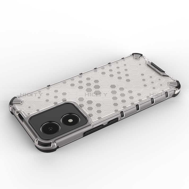 Coque Rebord Contour Silicone et Vitre Transparente Housse Etui 360 Degres AM1 pour Vivo Y02S Plus