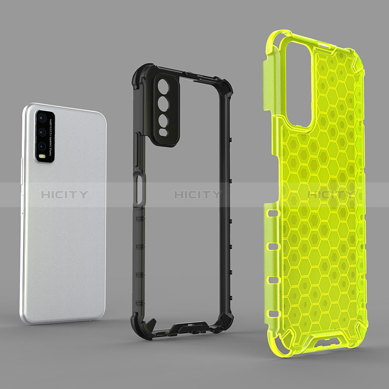 Coque Rebord Contour Silicone et Vitre Transparente Housse Etui 360 Degres AM1 pour Vivo Y12A Plus