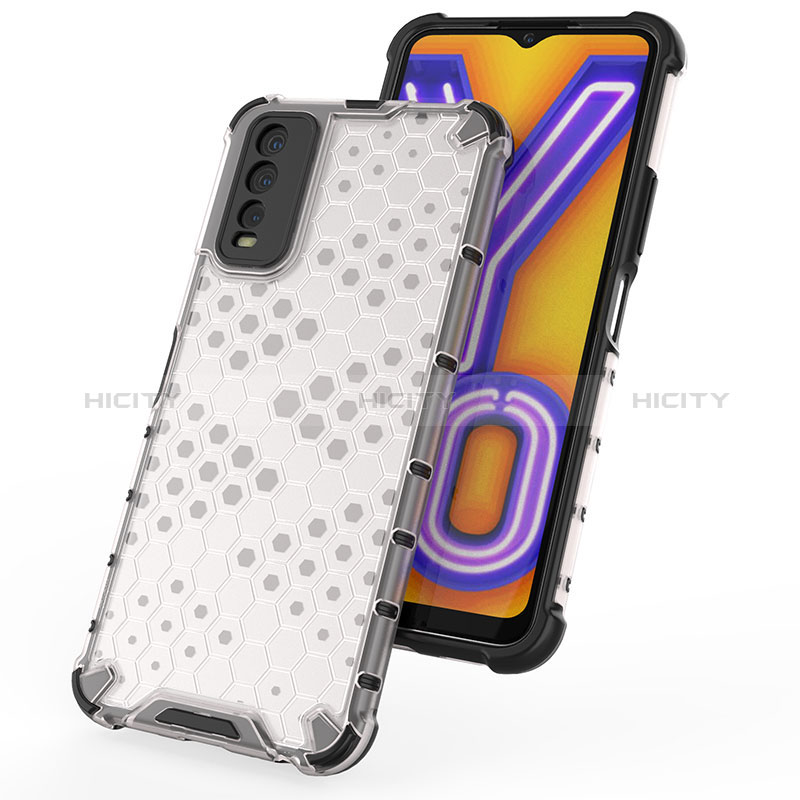 Coque Rebord Contour Silicone et Vitre Transparente Housse Etui 360 Degres AM1 pour Vivo Y12A Plus