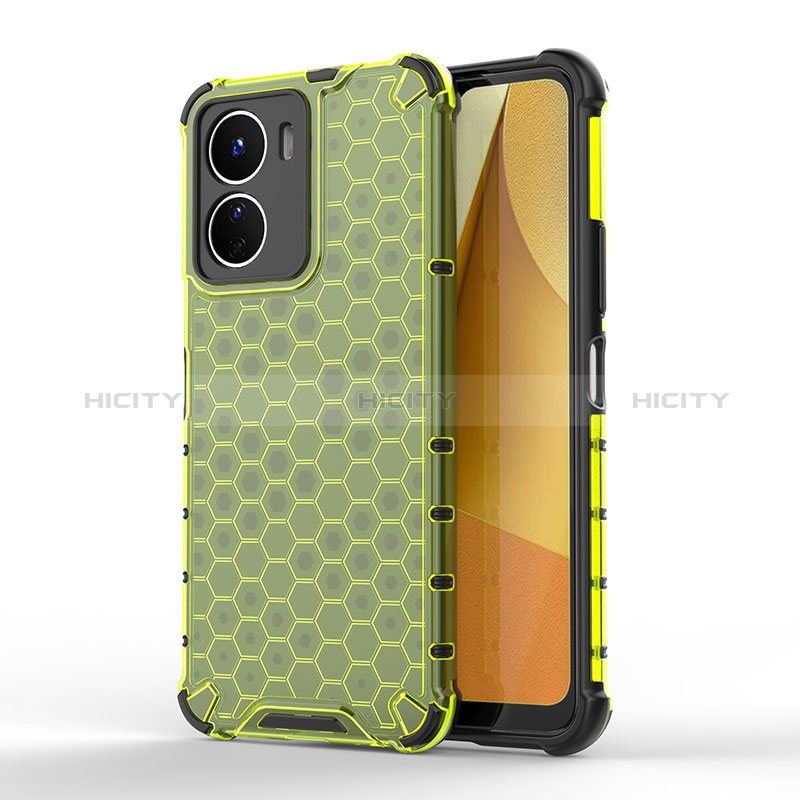 Coque Rebord Contour Silicone et Vitre Transparente Housse Etui 360 Degres AM1 pour Vivo Y16 Plus