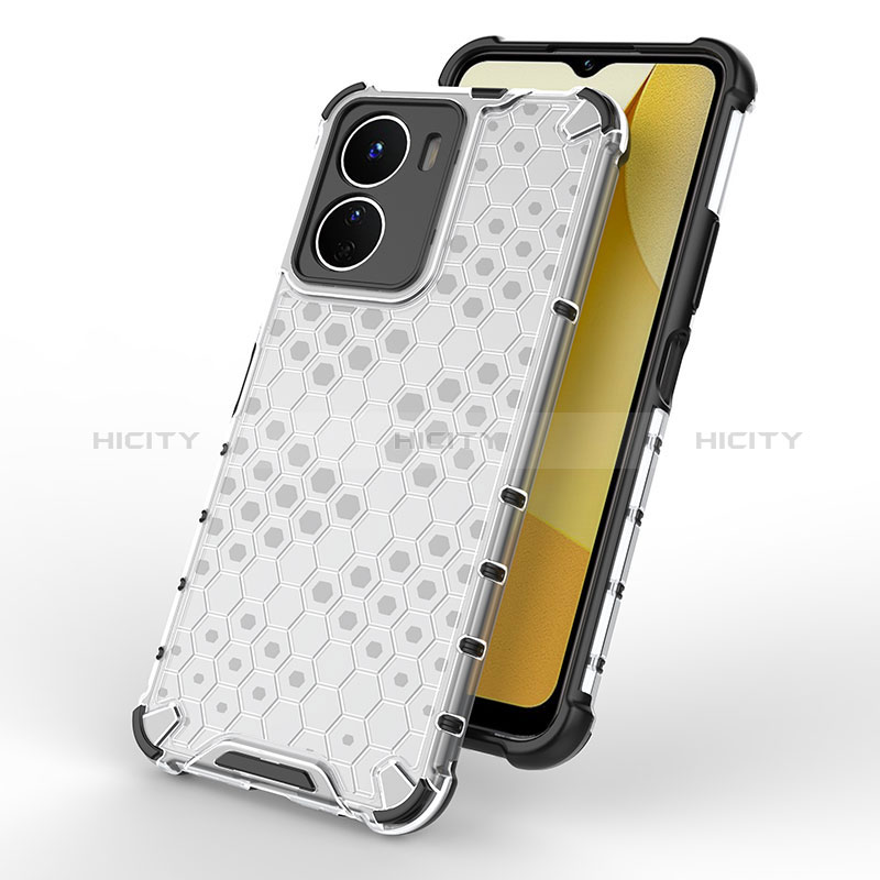 Coque Rebord Contour Silicone et Vitre Transparente Housse Etui 360 Degres AM1 pour Vivo Y16 Plus