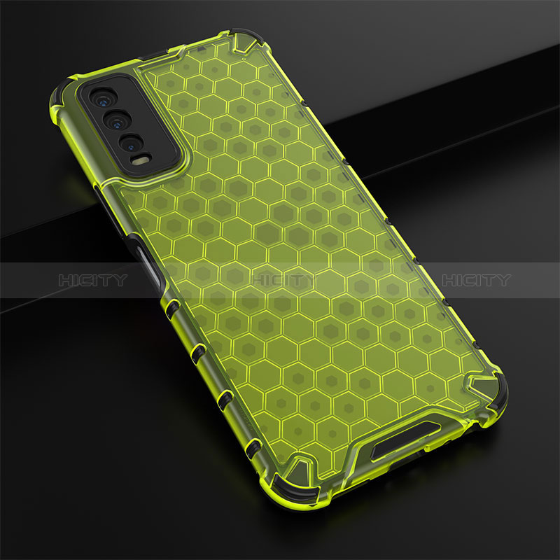 Coque Rebord Contour Silicone et Vitre Transparente Housse Etui 360 Degres AM1 pour Vivo Y20s G Plus