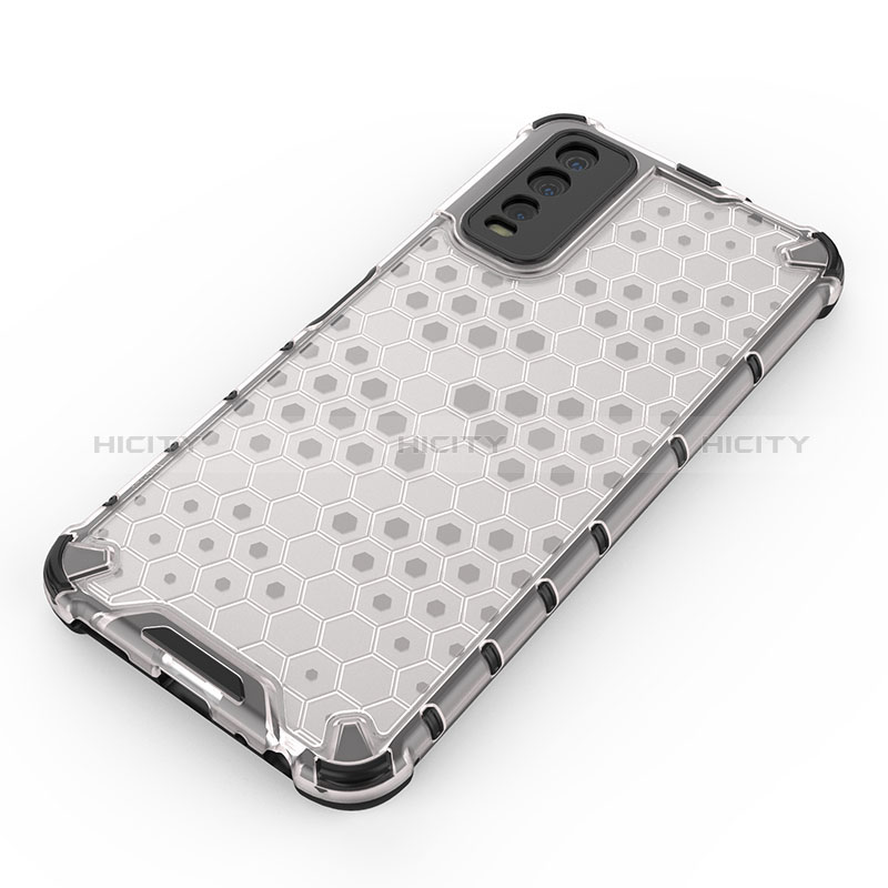 Coque Rebord Contour Silicone et Vitre Transparente Housse Etui 360 Degres AM1 pour Vivo Y20s G Plus