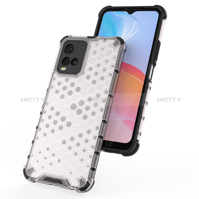 Coque Rebord Contour Silicone et Vitre Transparente Housse Etui 360 Degres AM1 pour Vivo Y21 Plus