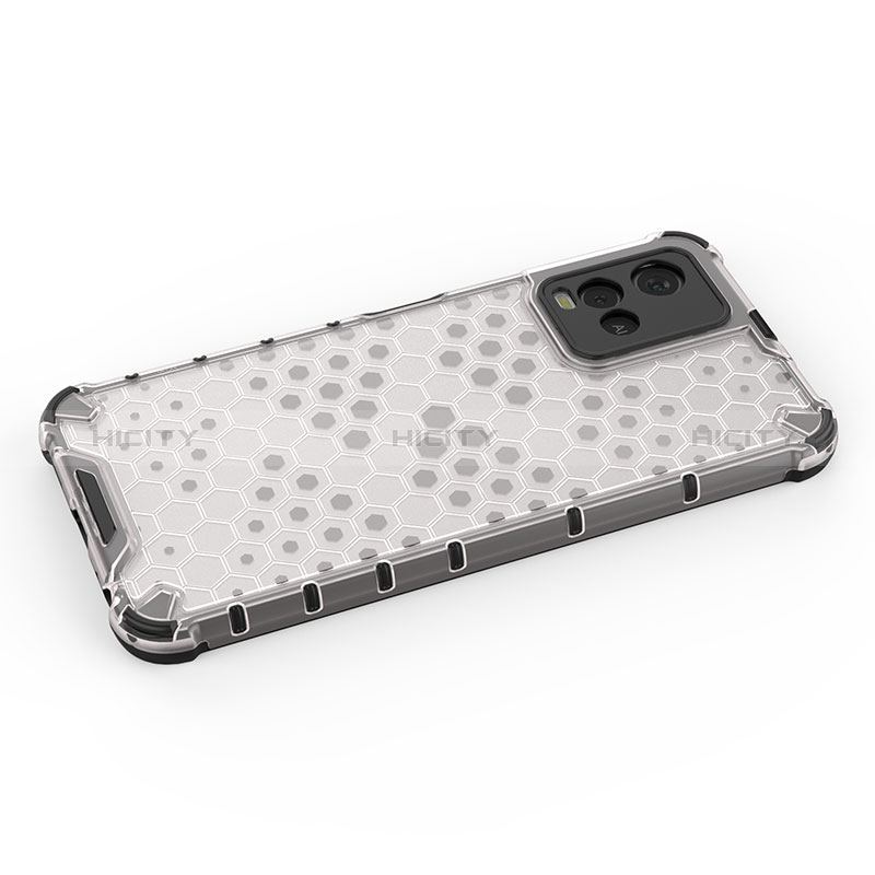 Coque Rebord Contour Silicone et Vitre Transparente Housse Etui 360 Degres AM1 pour Vivo Y21 Plus