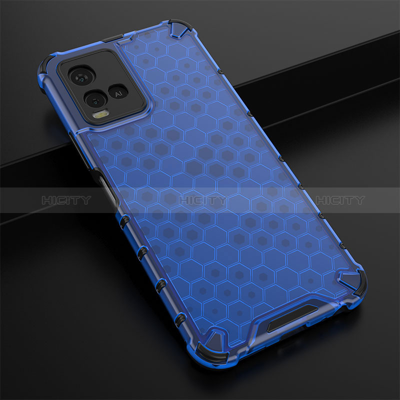 Coque Rebord Contour Silicone et Vitre Transparente Housse Etui 360 Degres AM1 pour Vivo Y21a Plus