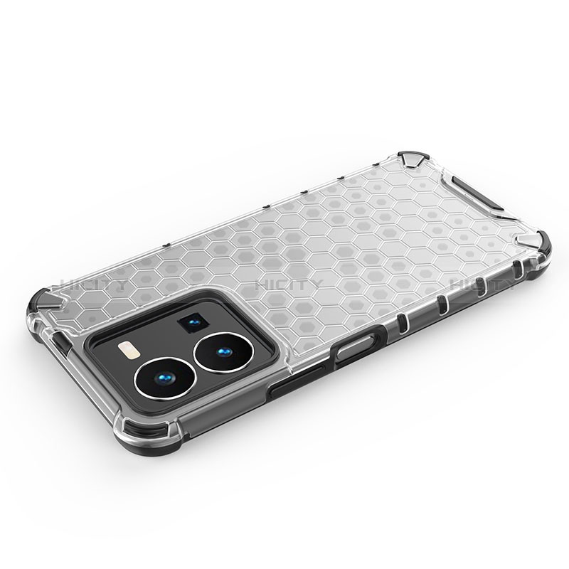 Coque Rebord Contour Silicone et Vitre Transparente Housse Etui 360 Degres AM1 pour Vivo Y35 4G Plus