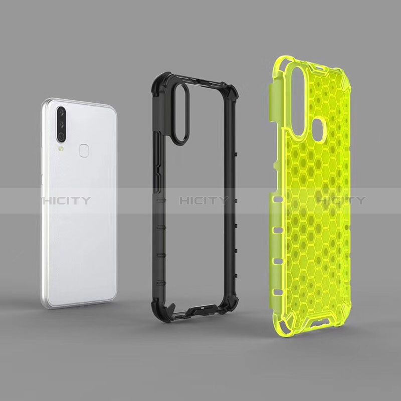 Coque Rebord Contour Silicone et Vitre Transparente Housse Etui 360 Degres AM1 pour Vivo Y3s Plus