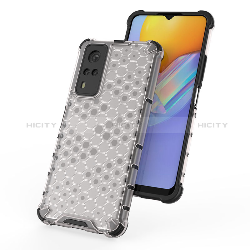 Coque Rebord Contour Silicone et Vitre Transparente Housse Etui 360 Degres AM1 pour Vivo Y51 (2021) Plus