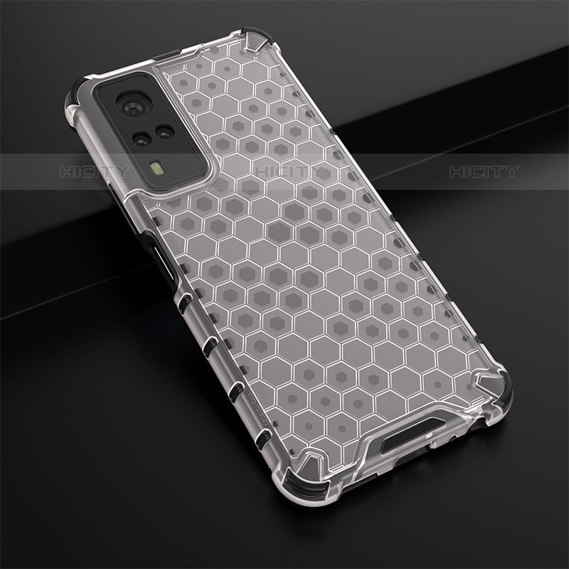 Coque Rebord Contour Silicone et Vitre Transparente Housse Etui 360 Degres AM1 pour Vivo Y51A Plus