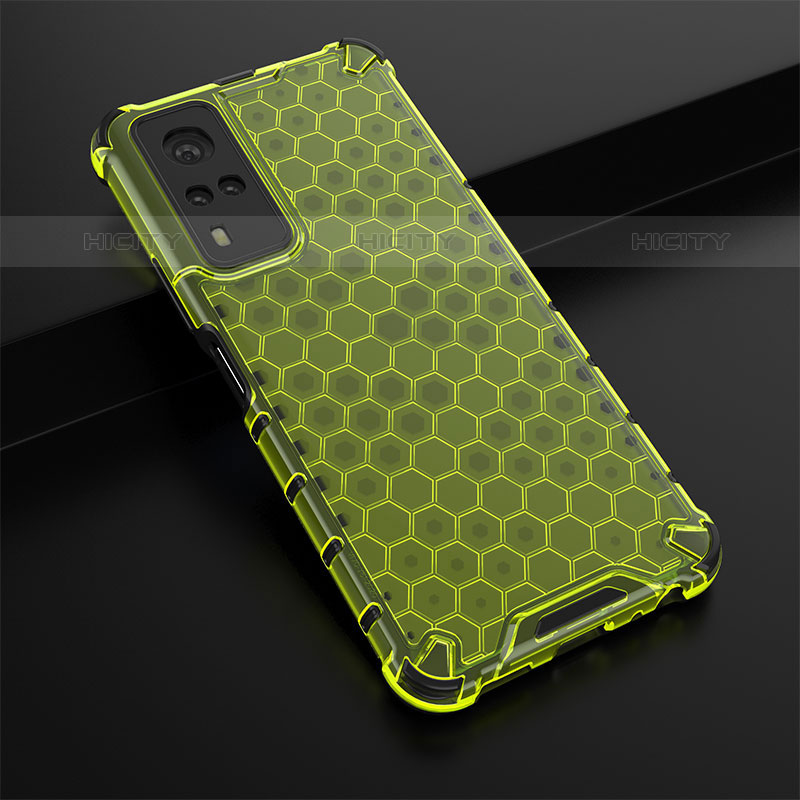 Coque Rebord Contour Silicone et Vitre Transparente Housse Etui 360 Degres AM1 pour Vivo Y51A Plus