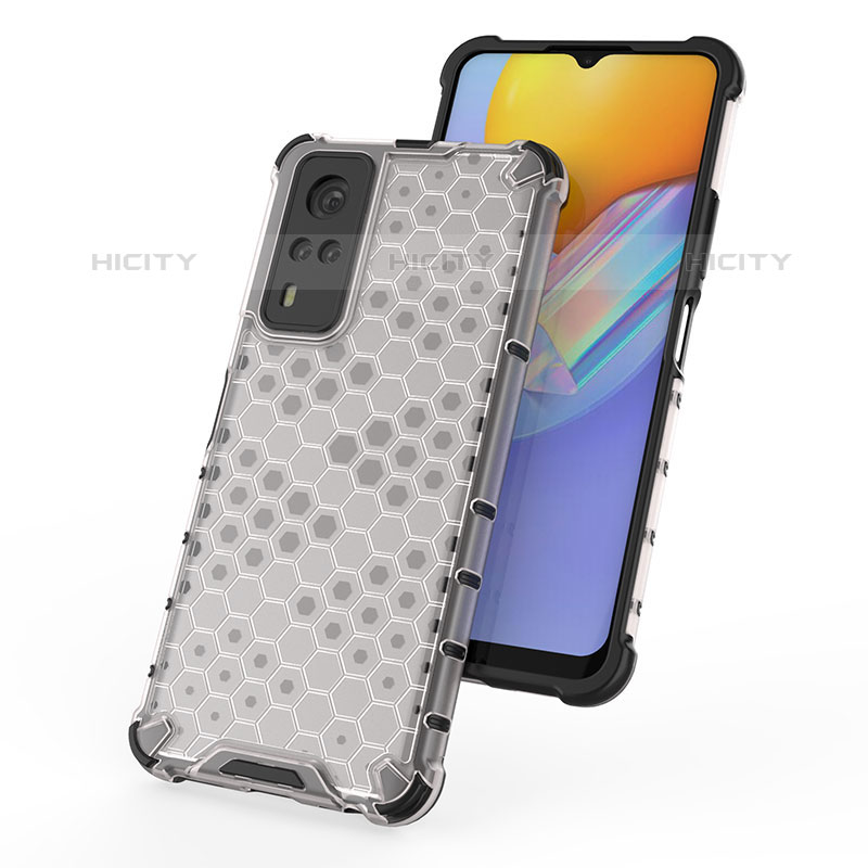 Coque Rebord Contour Silicone et Vitre Transparente Housse Etui 360 Degres AM1 pour Vivo Y51A Plus