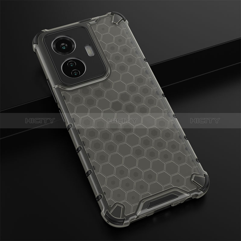 Coque Rebord Contour Silicone et Vitre Transparente Housse Etui 360 Degres AM1 pour Vivo Y55 4G Noir Plus