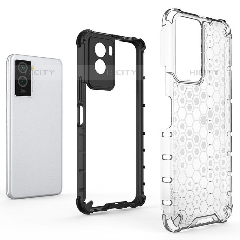 Coque Rebord Contour Silicone et Vitre Transparente Housse Etui 360 Degres AM1 pour Vivo Y55s (2021) Plus