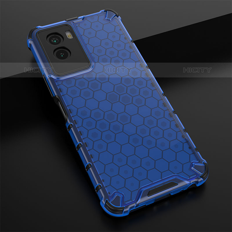 Coque Rebord Contour Silicone et Vitre Transparente Housse Etui 360 Degres AM1 pour Vivo Y72t Bleu Plus