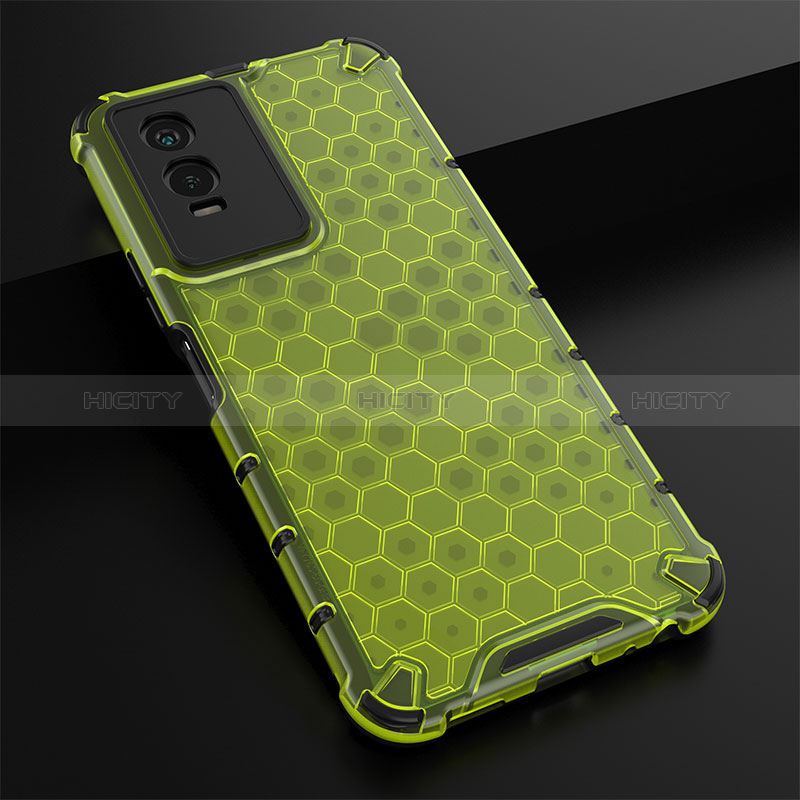 Coque Rebord Contour Silicone et Vitre Transparente Housse Etui 360 Degres AM1 pour Vivo Y76s 5G Plus