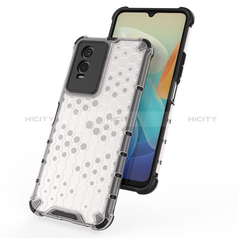 Coque Rebord Contour Silicone et Vitre Transparente Housse Etui 360 Degres AM1 pour Vivo Y76s 5G Plus