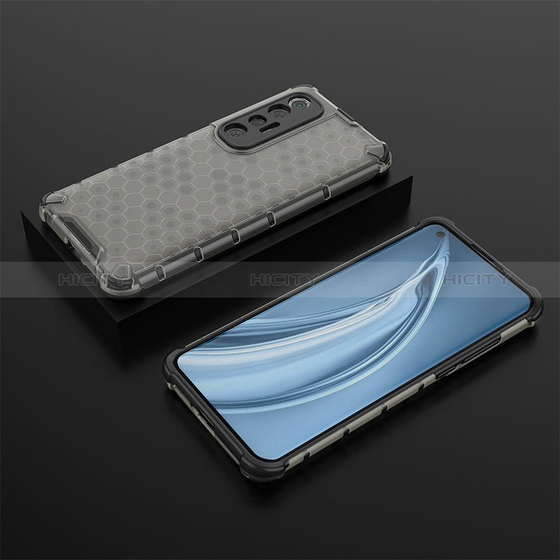 Coque Rebord Contour Silicone et Vitre Transparente Housse Etui 360 Degres AM1 pour Xiaomi Mi 10S 5G Noir Plus