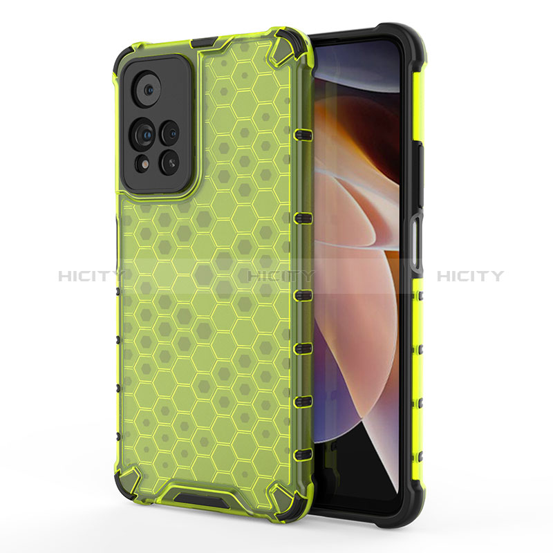 Coque Rebord Contour Silicone et Vitre Transparente Housse Etui 360 Degres AM1 pour Xiaomi Mi 11i 5G (2022) Vert Plus