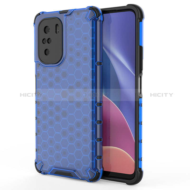 Coque Rebord Contour Silicone et Vitre Transparente Housse Etui 360 Degres AM1 pour Xiaomi Mi 11i 5G Bleu Plus