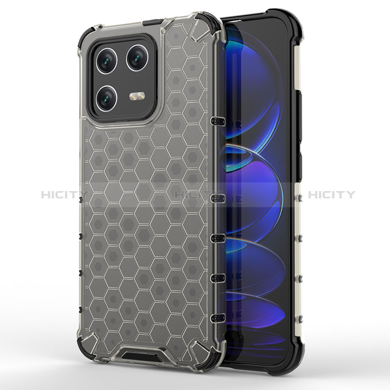 Coque Rebord Contour Silicone et Vitre Transparente Housse Etui 360 Degres AM1 pour Xiaomi Mi 13 5G Noir Plus