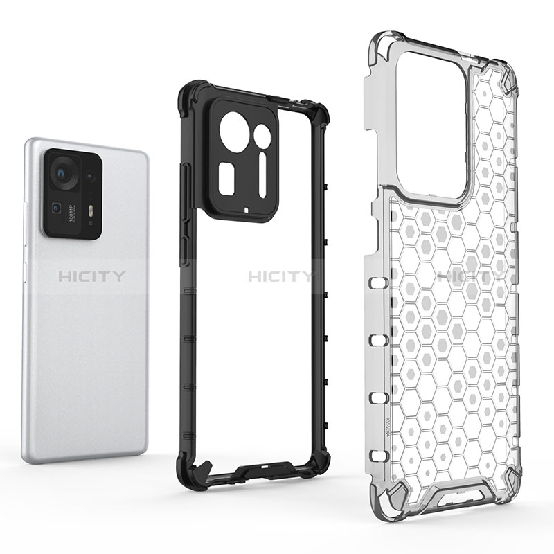 Coque Rebord Contour Silicone et Vitre Transparente Housse Etui 360 Degres AM1 pour Xiaomi Mi Mix 4 5G Plus