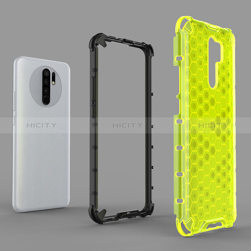 Coque Rebord Contour Silicone et Vitre Transparente Housse Etui 360 Degres AM1 pour Xiaomi Poco M2 Plus