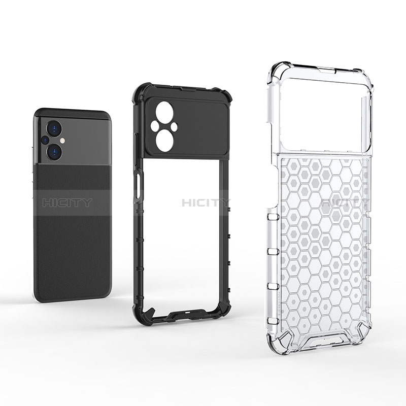 Coque Rebord Contour Silicone et Vitre Transparente Housse Etui 360 Degres AM1 pour Xiaomi Poco M5 4G Plus