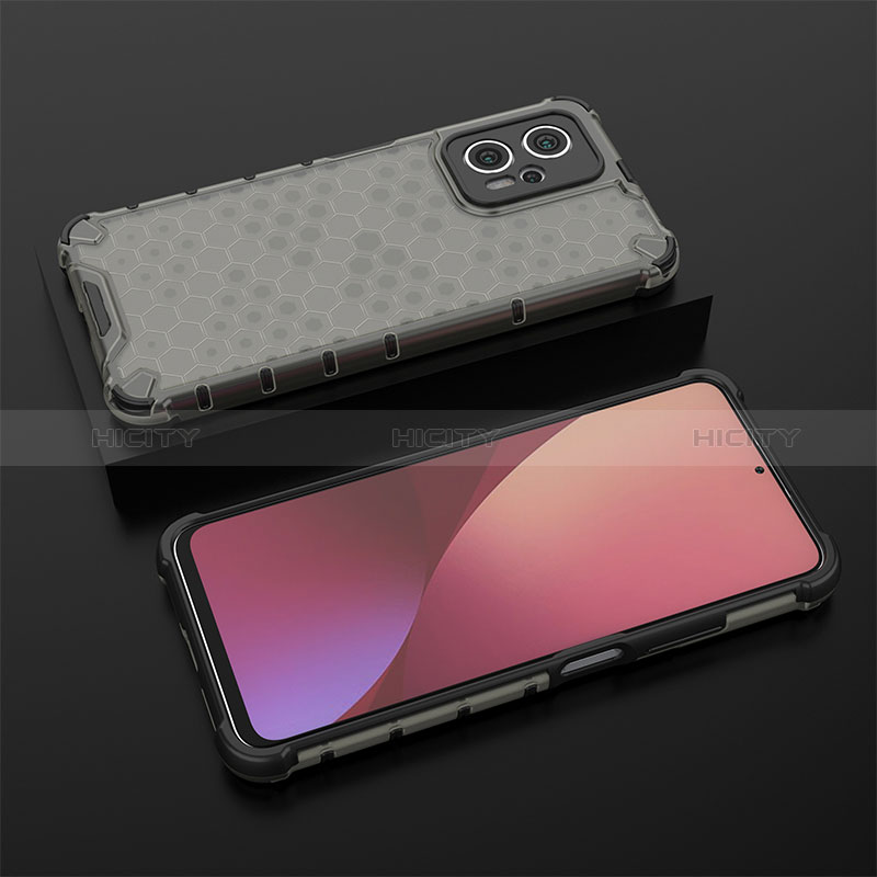 Coque Rebord Contour Silicone et Vitre Transparente Housse Etui 360 Degres AM1 pour Xiaomi Poco X4 GT 5G Noir Plus