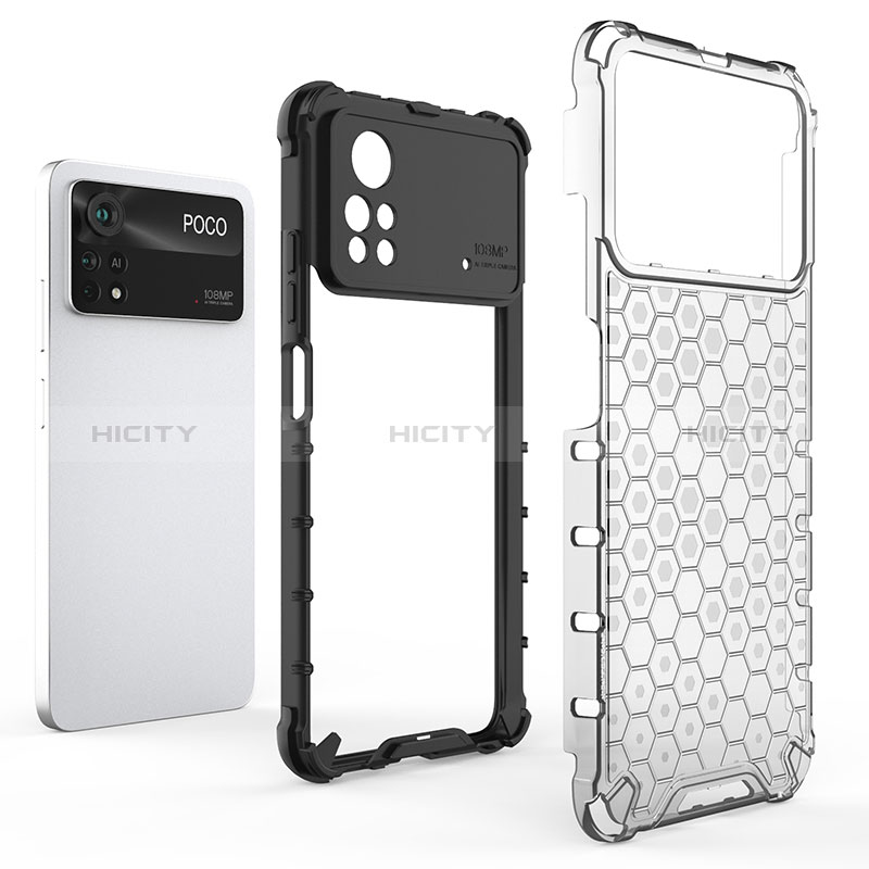 Coque Rebord Contour Silicone et Vitre Transparente Housse Etui 360 Degres AM1 pour Xiaomi Poco X4 Pro 5G Plus