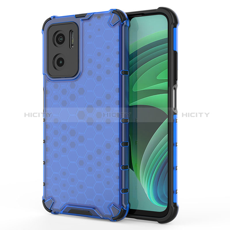 Coque Rebord Contour Silicone et Vitre Transparente Housse Etui 360 Degres AM1 pour Xiaomi Redmi 10 5G Bleu Plus