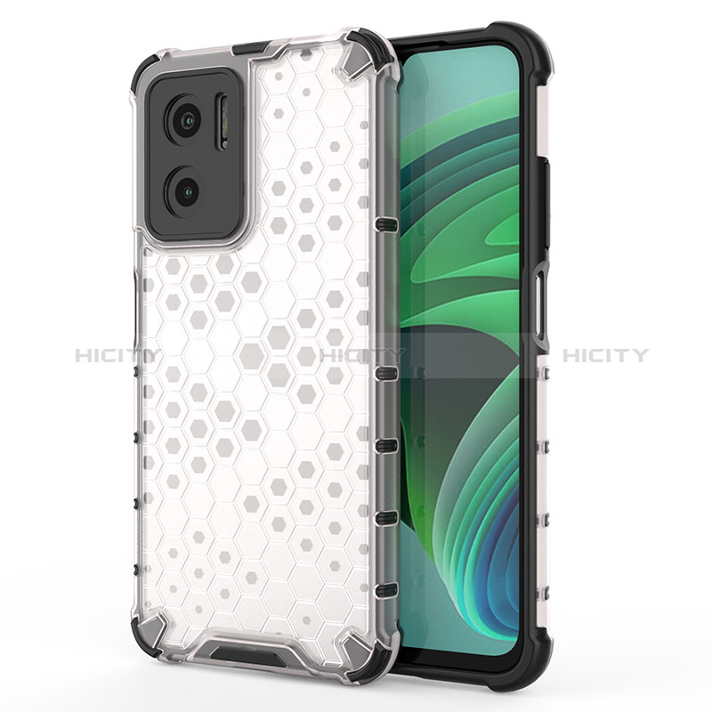 Coque Rebord Contour Silicone et Vitre Transparente Housse Etui 360 Degres AM1 pour Xiaomi Redmi 10 Prime Plus 5G Blanc Plus