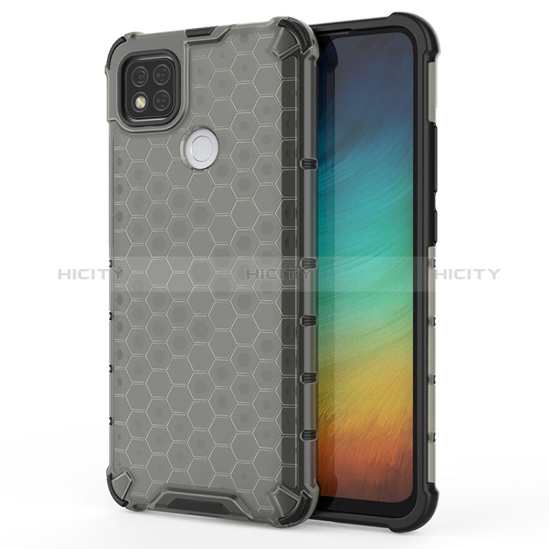 Coque Rebord Contour Silicone et Vitre Transparente Housse Etui 360 Degres AM1 pour Xiaomi Redmi 9 Activ Noir Plus