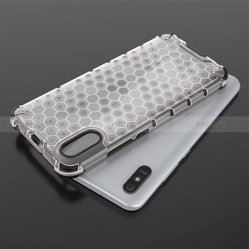 Coque Rebord Contour Silicone et Vitre Transparente Housse Etui 360 Degres AM1 pour Xiaomi Redmi 9A Plus