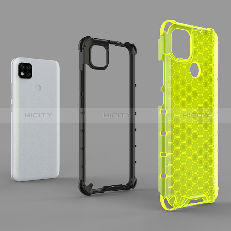 Coque Rebord Contour Silicone et Vitre Transparente Housse Etui 360 Degres AM1 pour Xiaomi Redmi 9C Plus