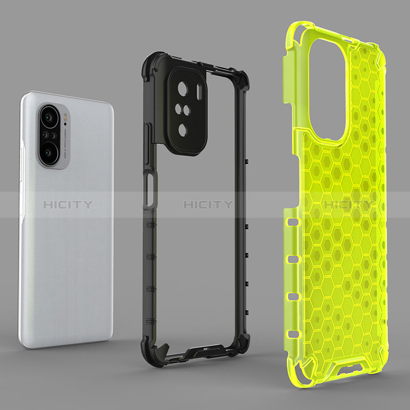 Coque Rebord Contour Silicone et Vitre Transparente Housse Etui 360 Degres AM1 pour Xiaomi Redmi K40 Pro+ Plus 5G Plus