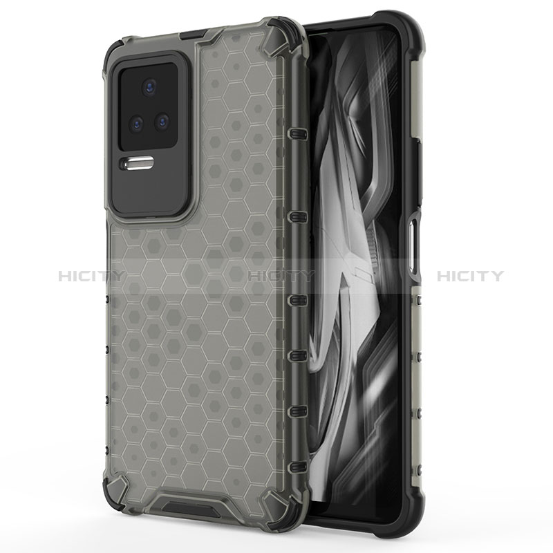 Coque Rebord Contour Silicone et Vitre Transparente Housse Etui 360 Degres AM1 pour Xiaomi Redmi K50 5G Noir Plus