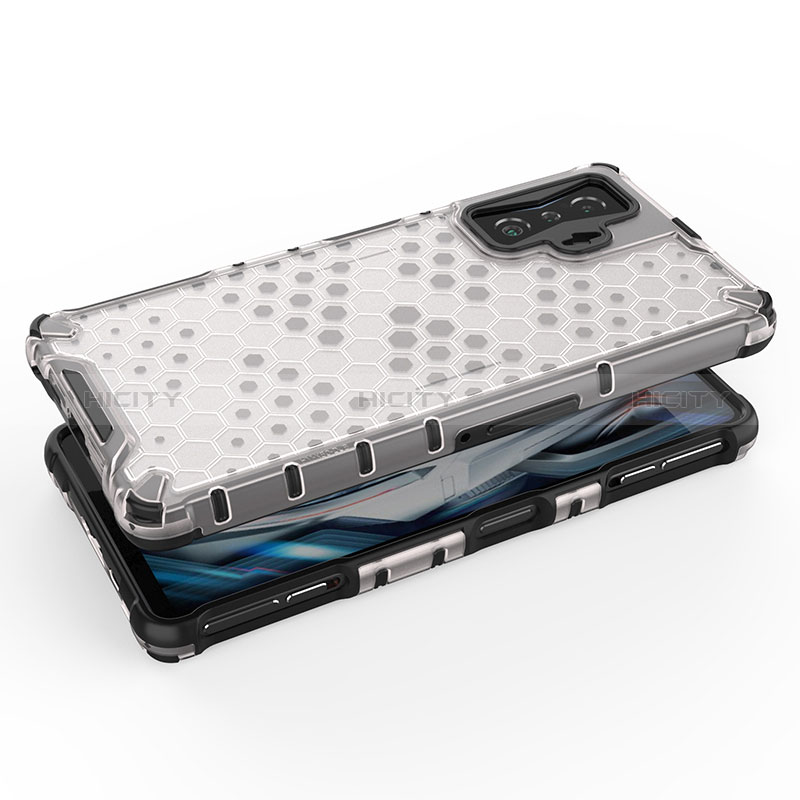 Coque Rebord Contour Silicone et Vitre Transparente Housse Etui 360 Degres AM1 pour Xiaomi Redmi K50 Gaming 5G Plus