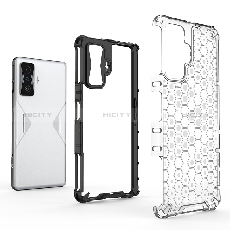 Coque Rebord Contour Silicone et Vitre Transparente Housse Etui 360 Degres AM1 pour Xiaomi Redmi K50 Gaming AMG F1 5G Plus