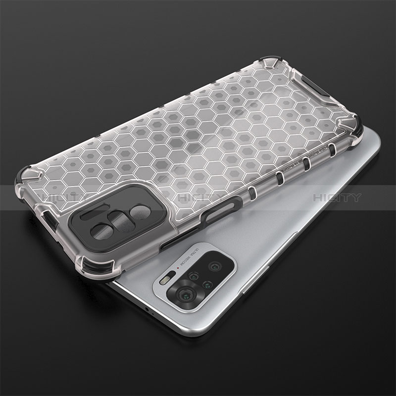 Coque Rebord Contour Silicone et Vitre Transparente Housse Etui 360 Degres AM1 pour Xiaomi Redmi Note 10 4G Plus