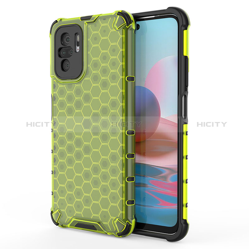 Coque Rebord Contour Silicone et Vitre Transparente Housse Etui 360 Degres AM1 pour Xiaomi Redmi Note 10 4G Plus