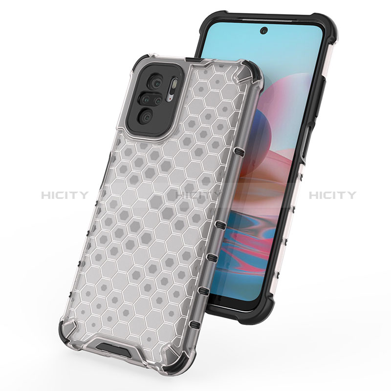 Coque Rebord Contour Silicone et Vitre Transparente Housse Etui 360 Degres AM1 pour Xiaomi Redmi Note 10 4G Plus