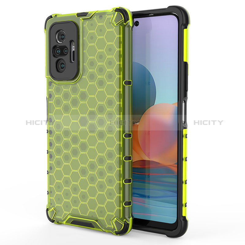 Coque Rebord Contour Silicone et Vitre Transparente Housse Etui 360 Degres AM1 pour Xiaomi Redmi Note 10 Pro 4G Vert Plus