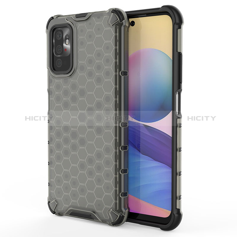 Coque Rebord Contour Silicone et Vitre Transparente Housse Etui 360 Degres AM1 pour Xiaomi Redmi Note 10T 5G Noir Plus