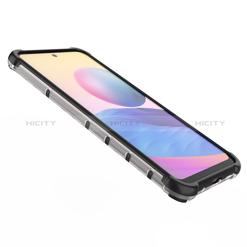 Coque Rebord Contour Silicone et Vitre Transparente Housse Etui 360 Degres AM1 pour Xiaomi Redmi Note 10T 5G Plus