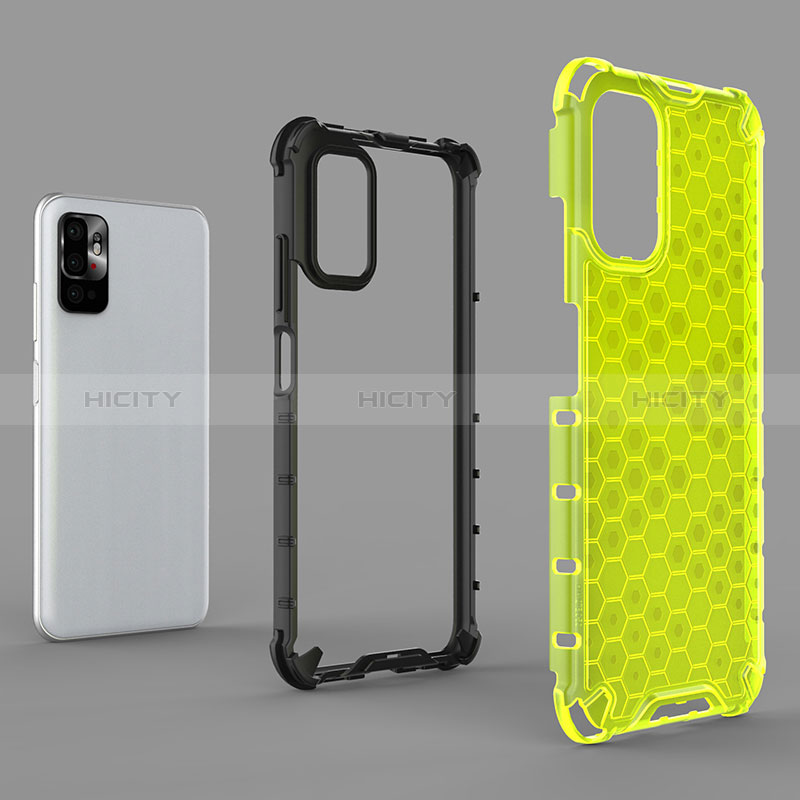 Coque Rebord Contour Silicone et Vitre Transparente Housse Etui 360 Degres AM1 pour Xiaomi Redmi Note 10T 5G Plus